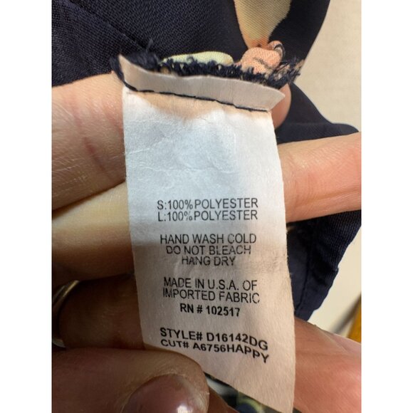 Soprano Womens Floral Maxi Summer Dress Size S Navy Strappy Beach Boho Chic - Picture 5 of 13